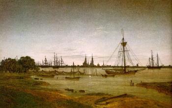 卡斯帕爾 大衛 弗裡德裡希 Port by Moonlight 卡斯帕爾 大衛 弗裡德裡希 Port by Moonlight